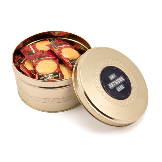Winter Collection – Gold Treat Tin – Mini Shortbread Biscuits